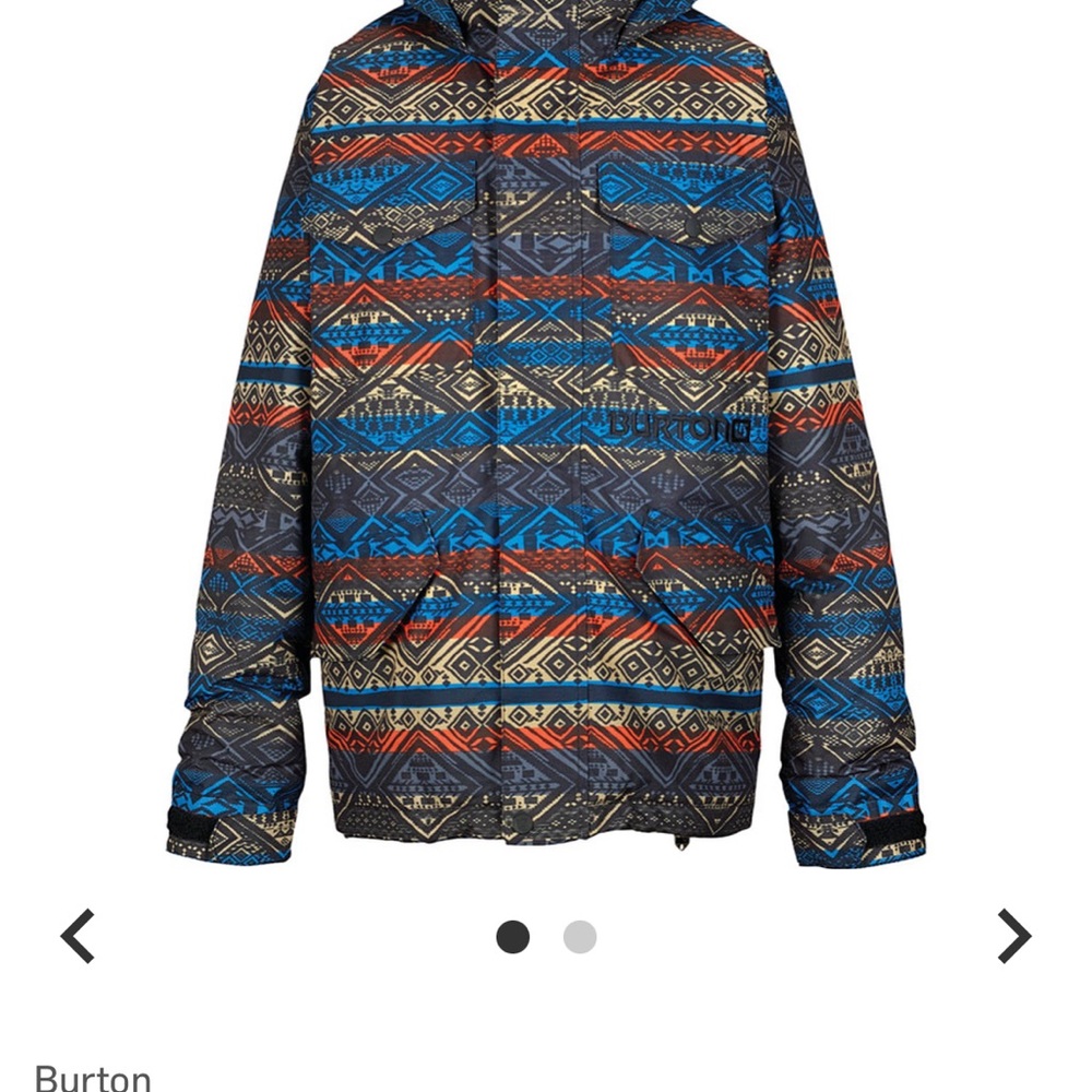 Burton Fray Geometric Snowboarding Ski Jacket